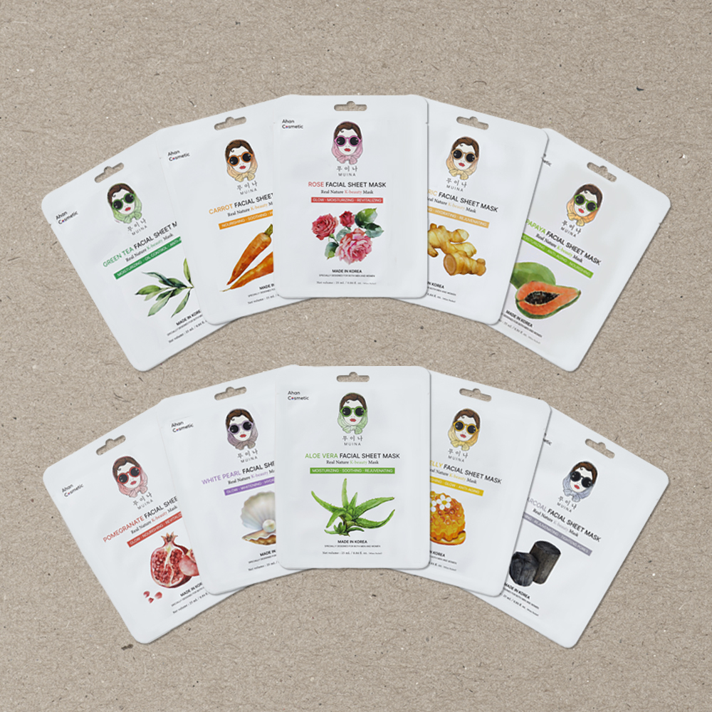 무이나 장미 페이셜 시트 마스크