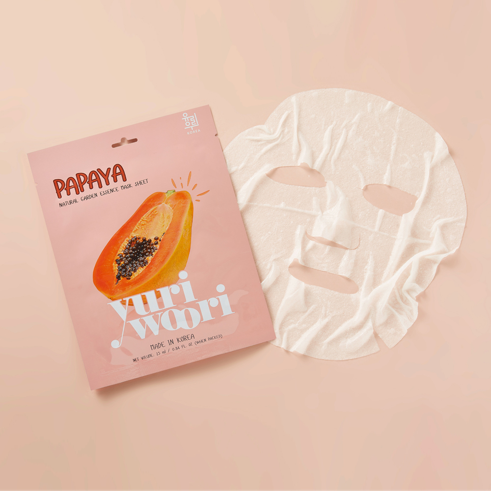 유리우리 네츄럴가든 에센스 마스크시트 파파야