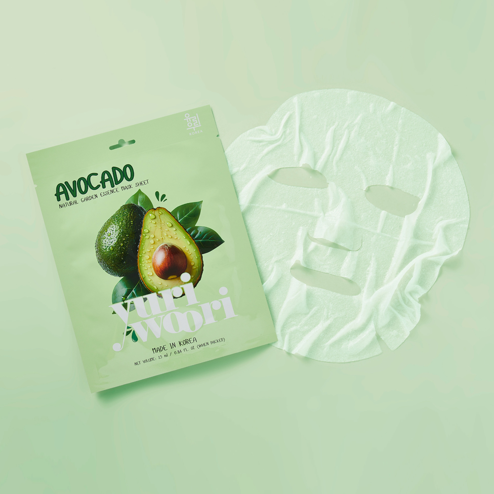 유리우리 네츄럴가든 에센스 마스크시트 아보카도