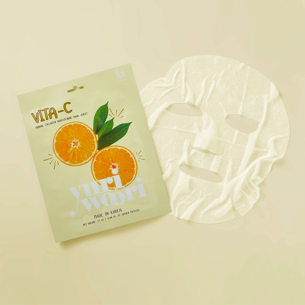 유리우리 비타씨 마린 콜라겐 브라이트닝 마스크 시트